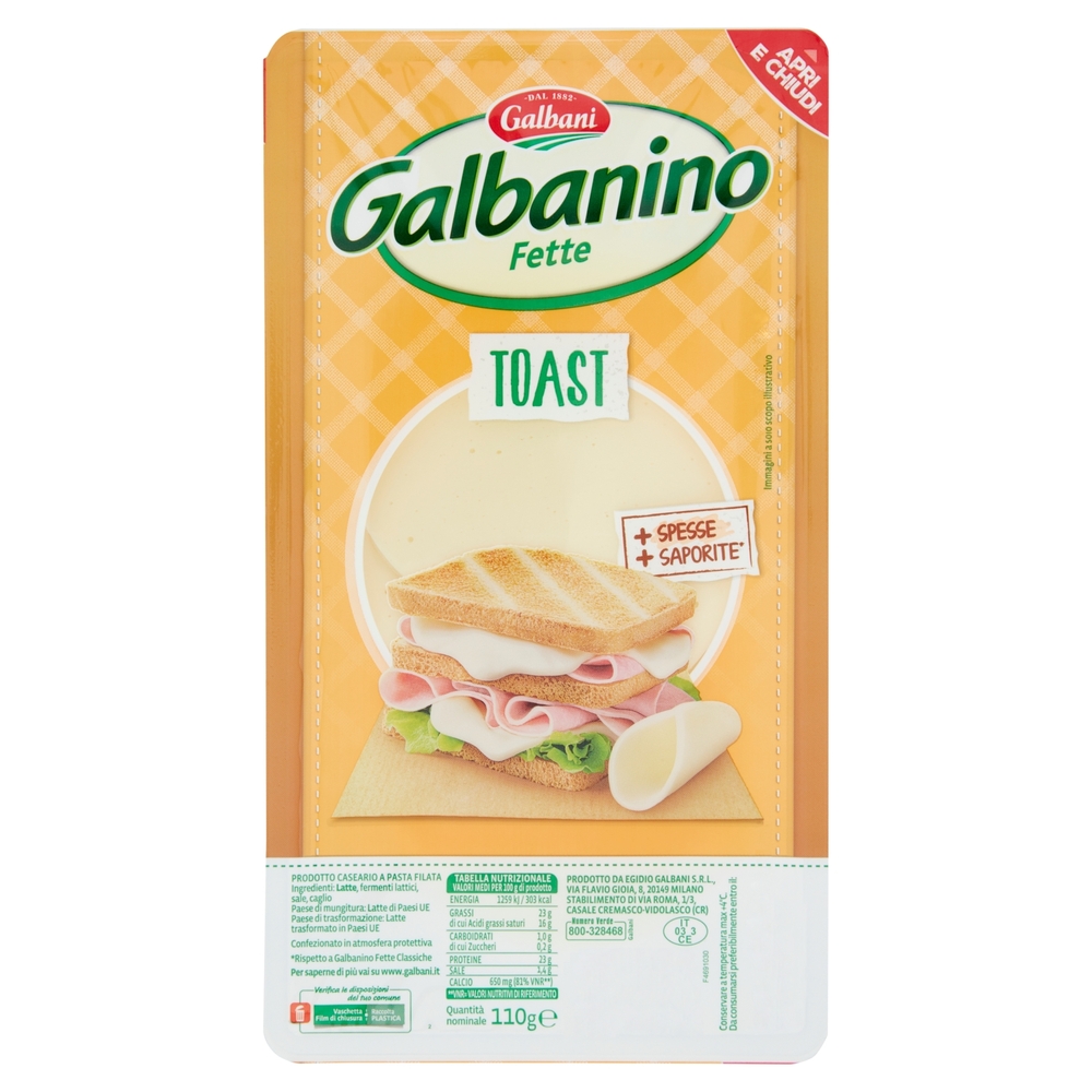Galbanino a Fette per Toast, 110 g
